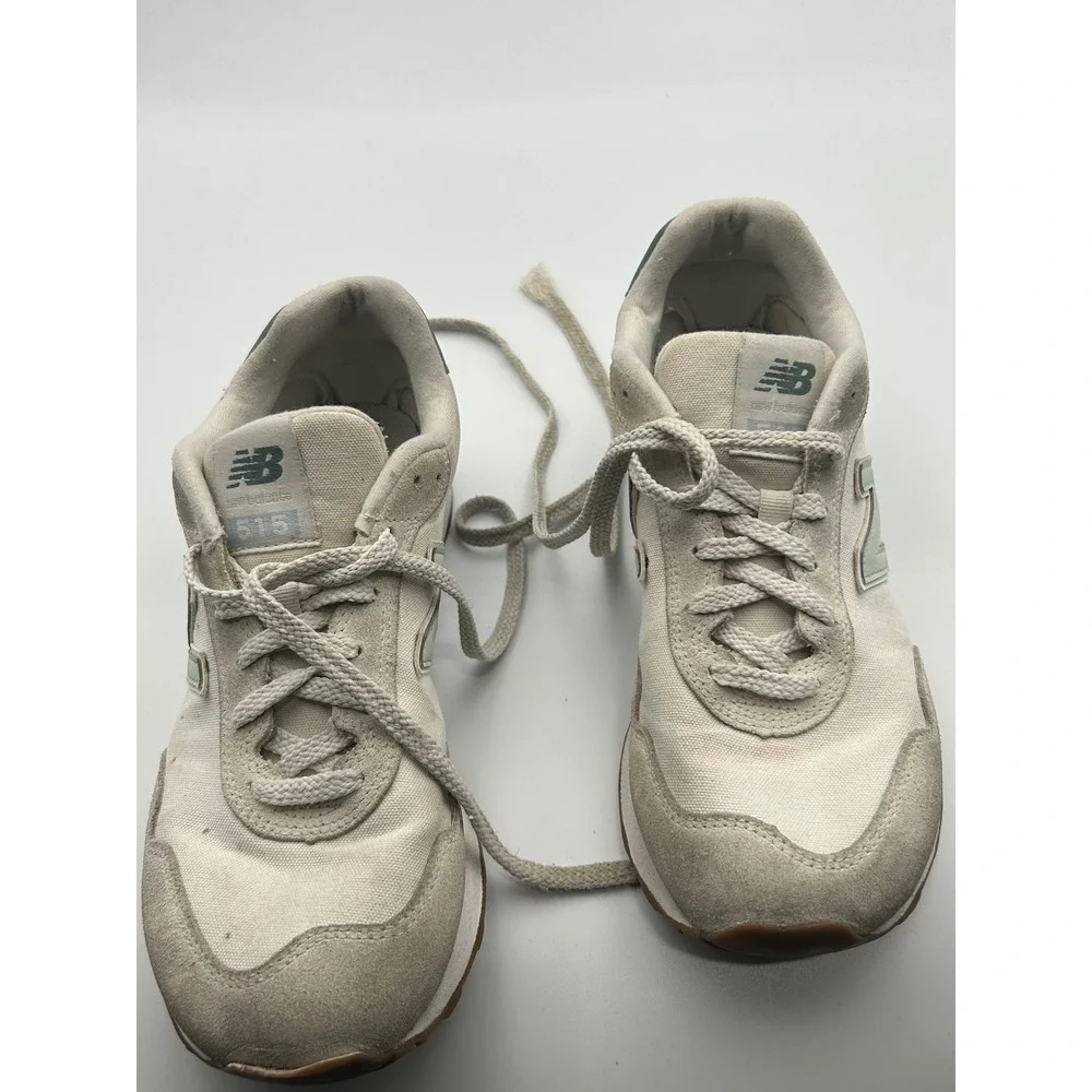 New Balance 515 Womens 8 Cream Sage Green Low Top Sneakers WL515NAB